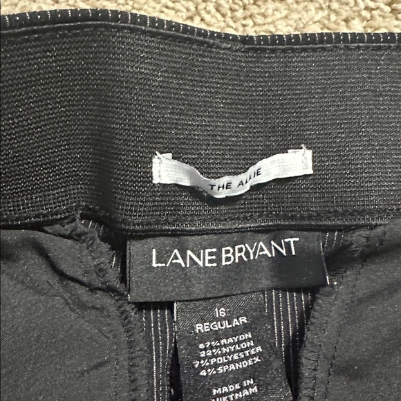 Lane Bryant The Allie Striped Straight Leg Trousers 16R New - Picture 4 of 6